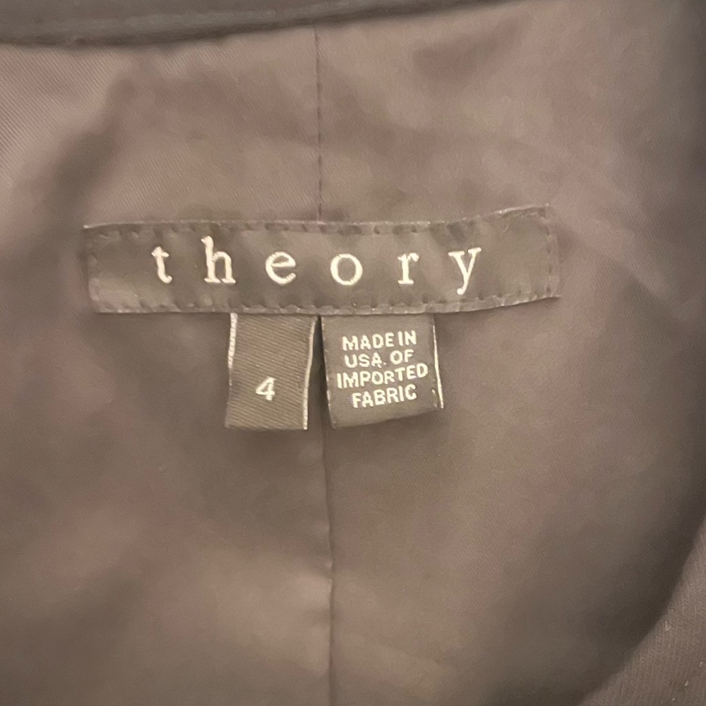 THEORY Cropped Jacket in Leather and Suede - Picture 6 of 10